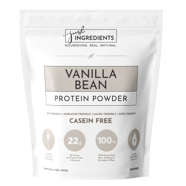 just ingredients vanilla bean protein powder.